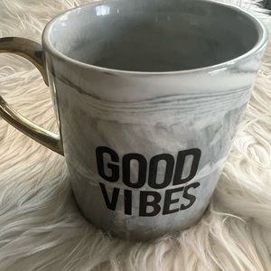Nanette Lapore porcelain Good Vibes coffee mug